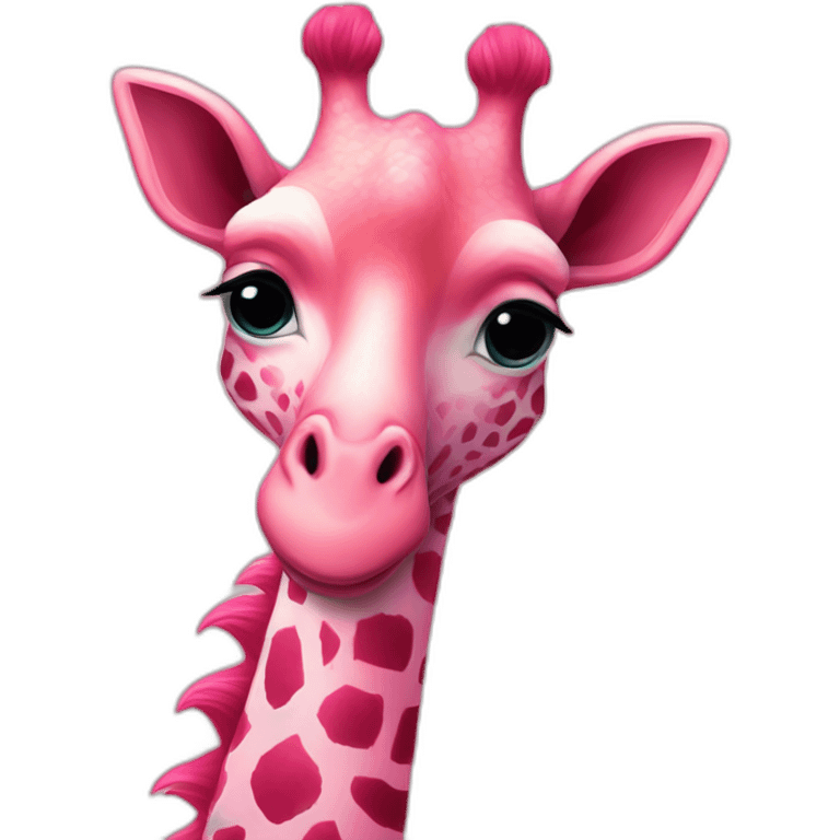 Flamingogiraffe perfection  emoji