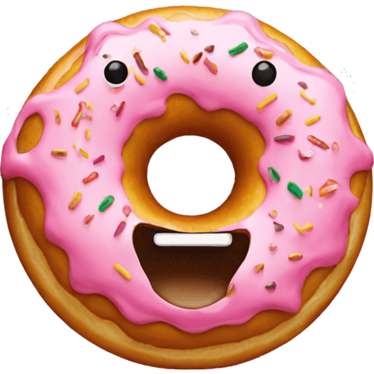 Eating donut emoji