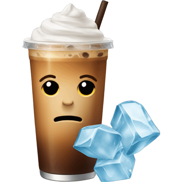 Iced coffee emoji