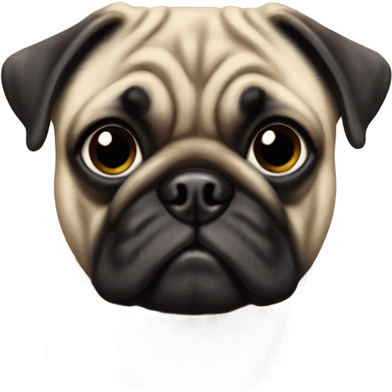 Male Brindle pug named Ezra emoji