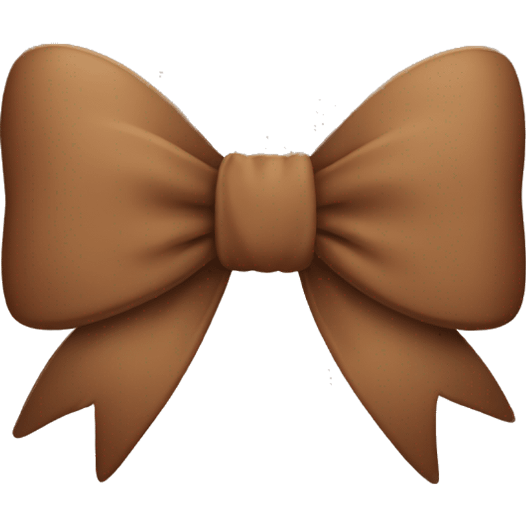 Cute brown bow emoji