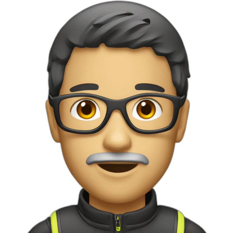 Pilote de bmx race emoji