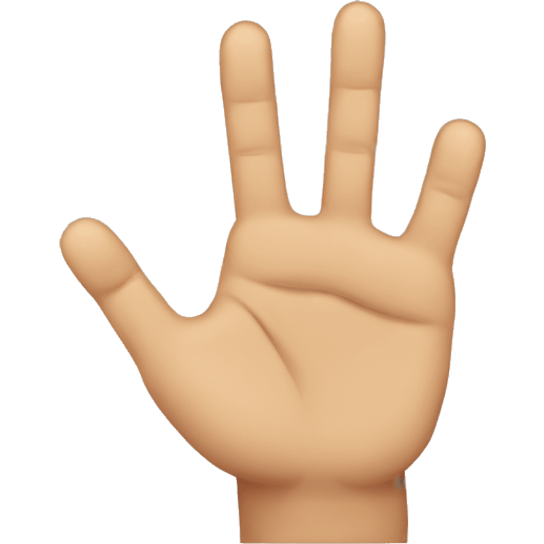 3 fingers emoji