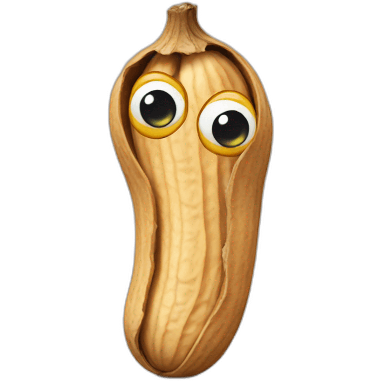 peanut with eyes and tattoos emoji