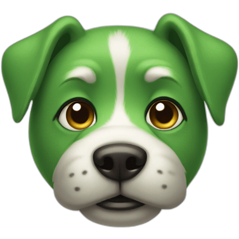 green dog emoji