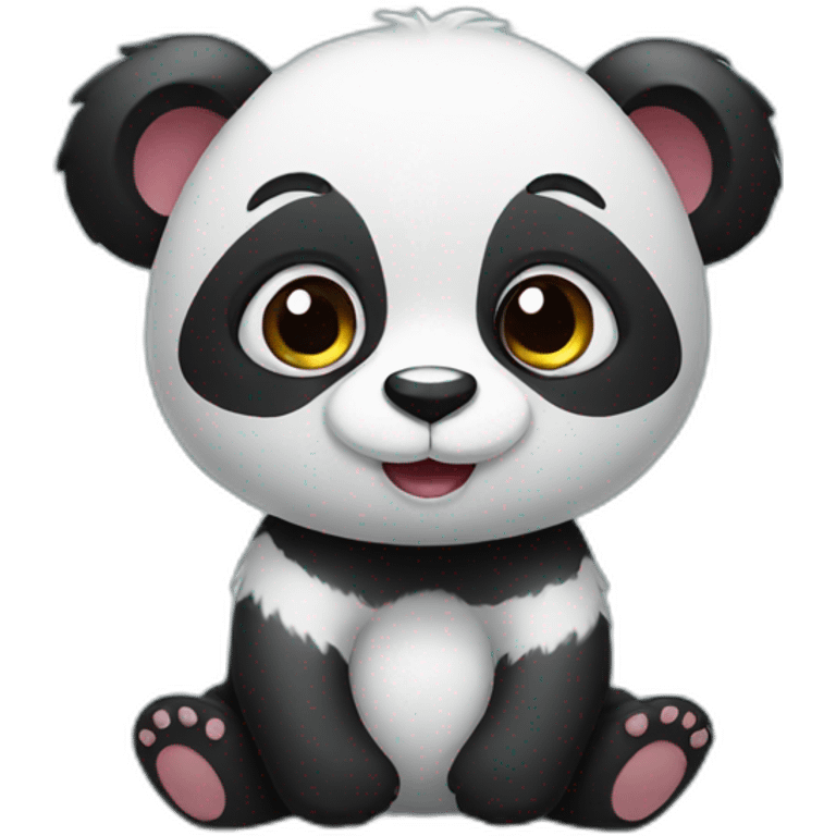 Cute panda emoji