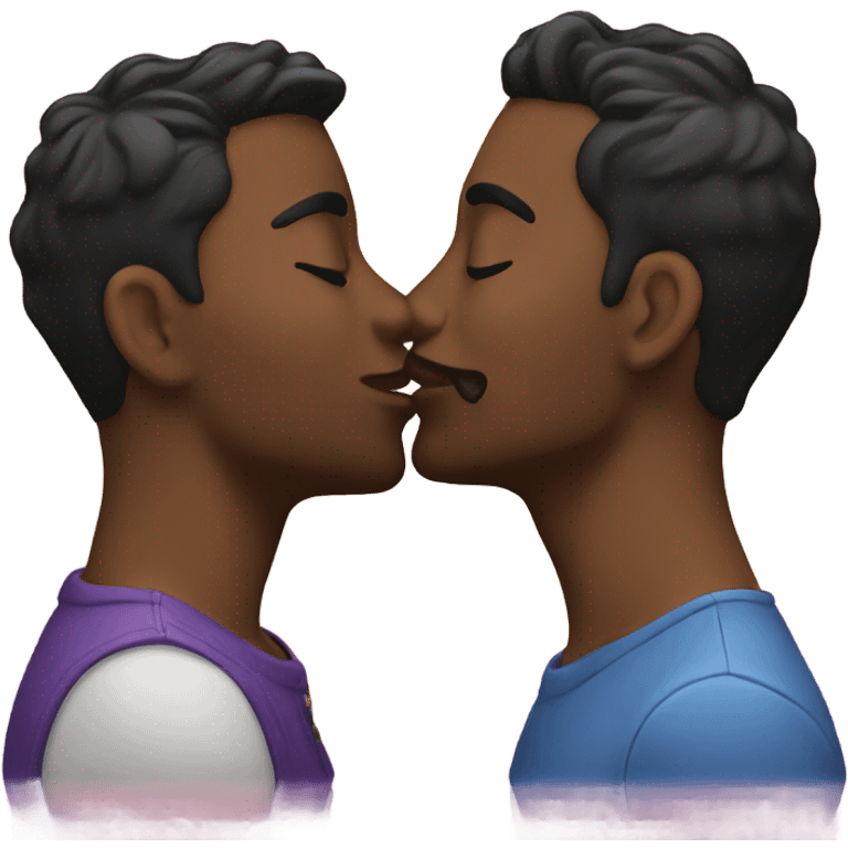 Gay kiss emoji