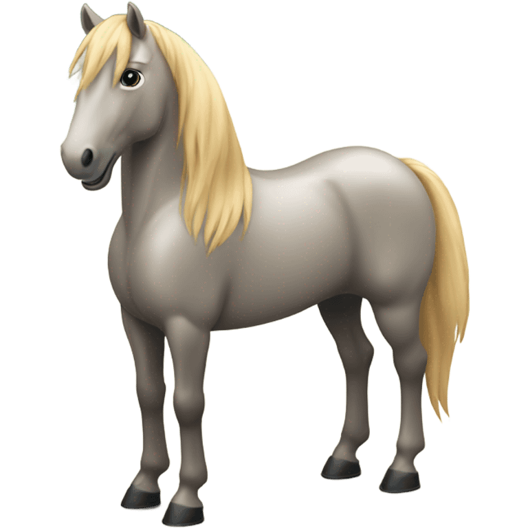 Tan horse emoji