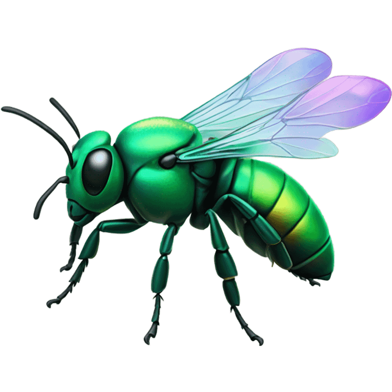 Green bee  emoji