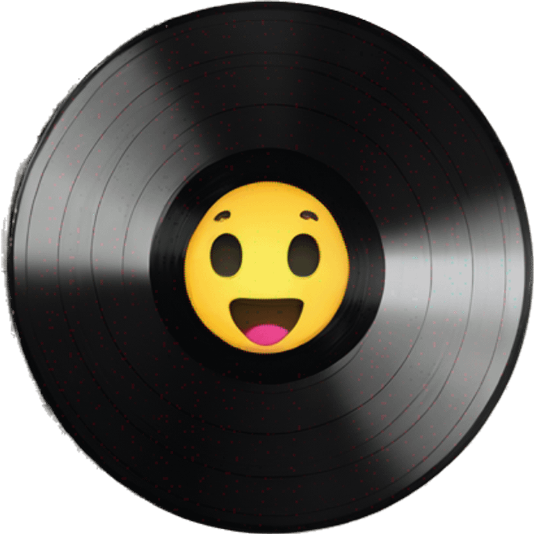 vinyl record display wall shelf emoji