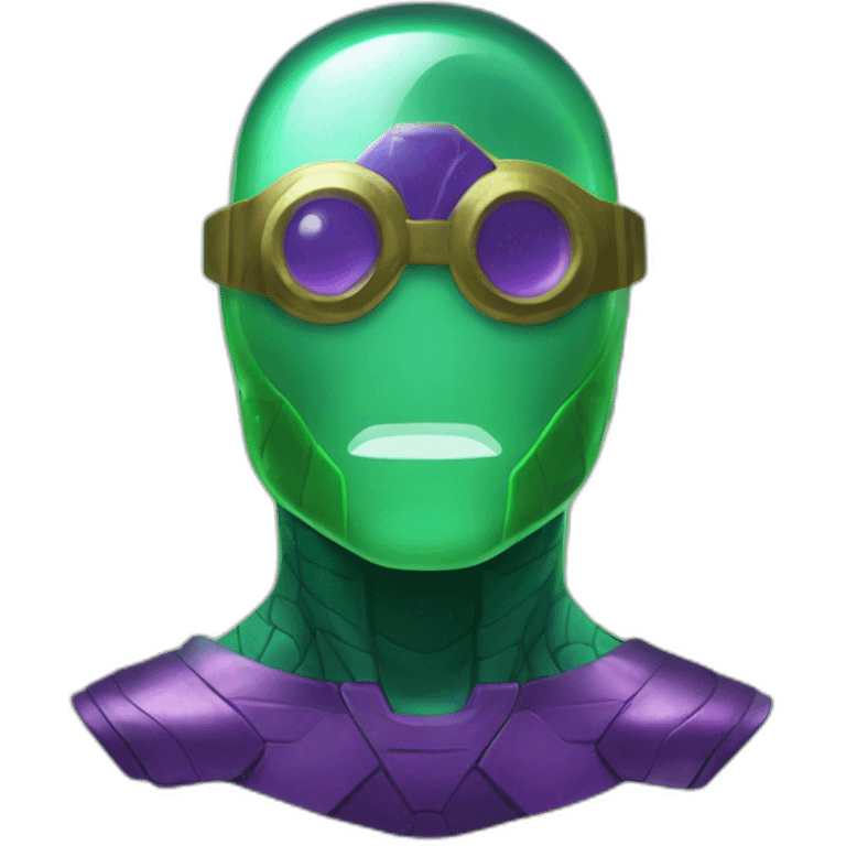 Electric bubble glass mysterio emoji