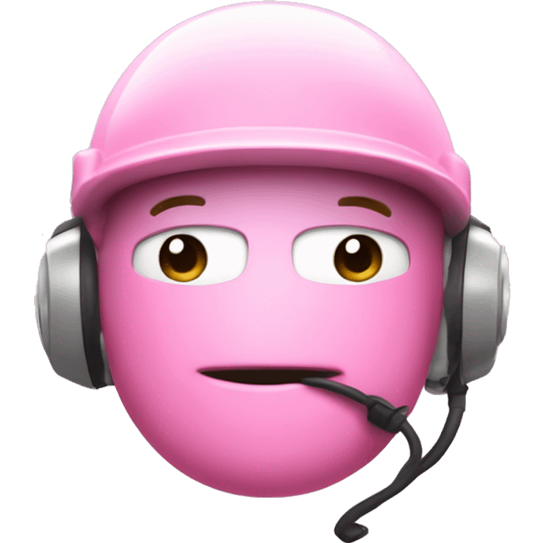 Casque Apple avec des nœuds rose emoji