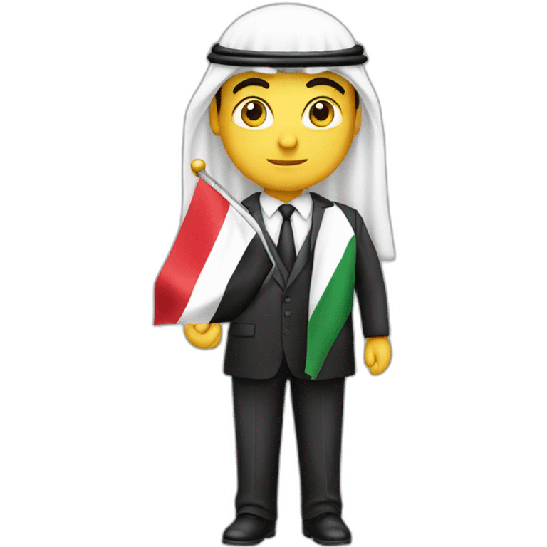 Businessman with United Arab Emirates flag emoji