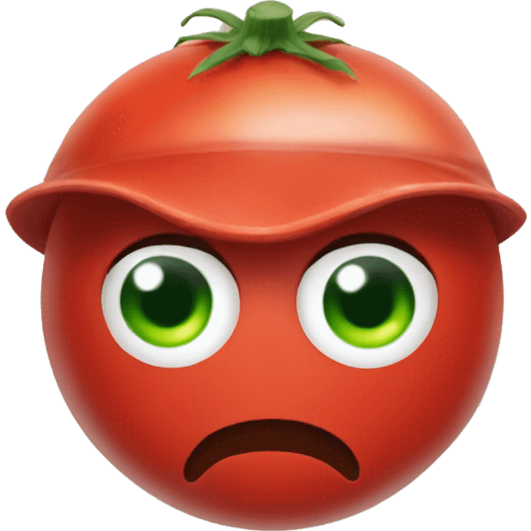 Tomato wearing MAGA hat emoji