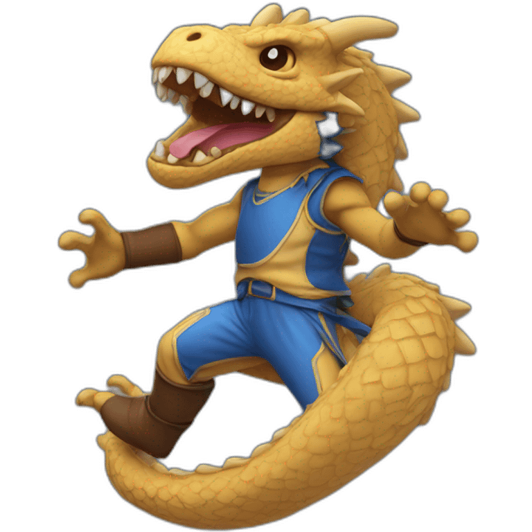 Biscuit kick dragon  emoji