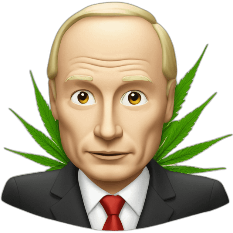 Vladimir poutine fume dû cannabis emoji