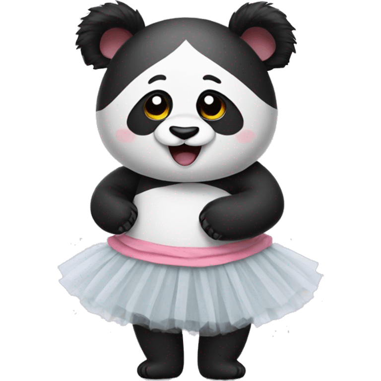 Panda in a tutu emoji