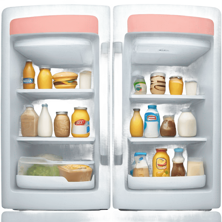 fridge full with dairy emoji