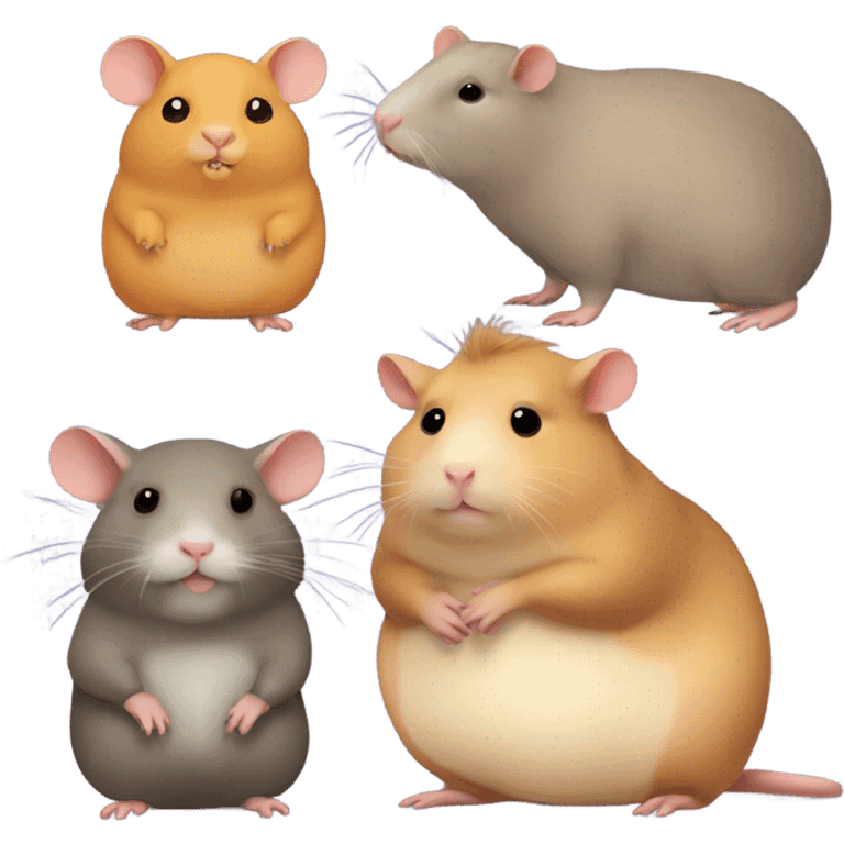 fat rat plus fat hamster plus fat capybara emoji