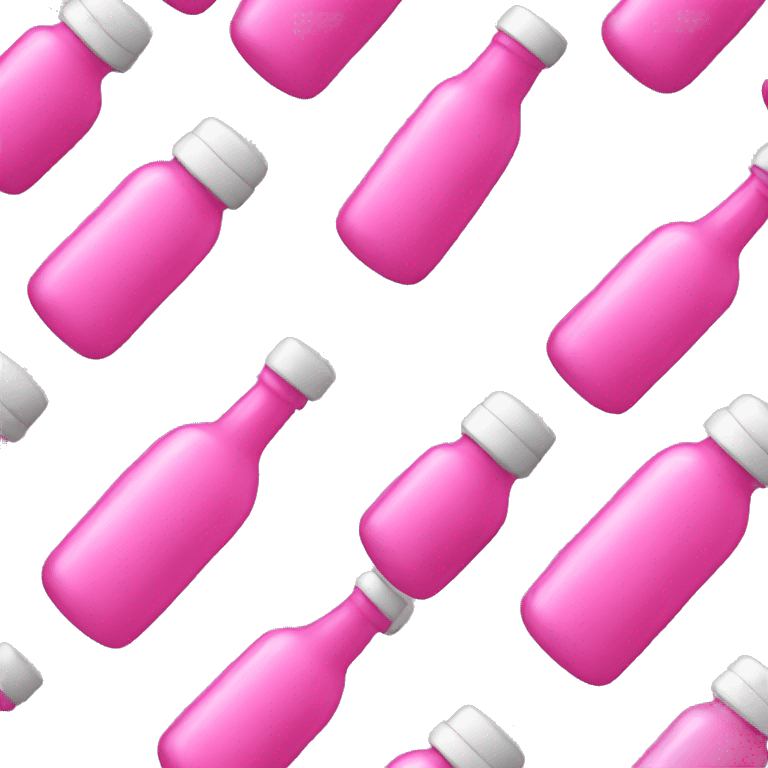 pink bottle emoji