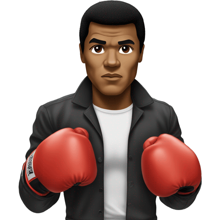 Muhammad ali wearing boxing gloves  emoji