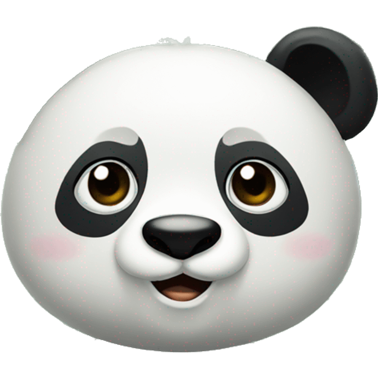 Panda in a bamboo forest emoji