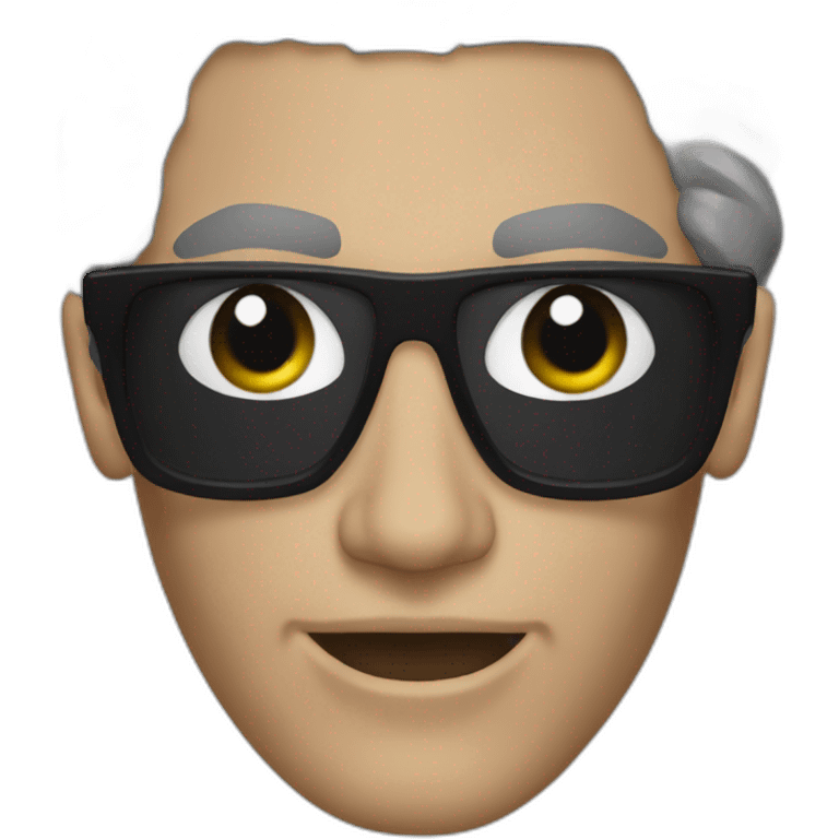 black patrick bateman emoji