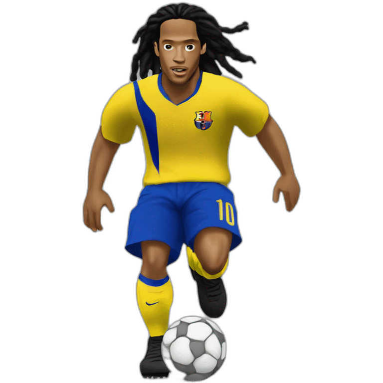 ronaldinho dribling emoji