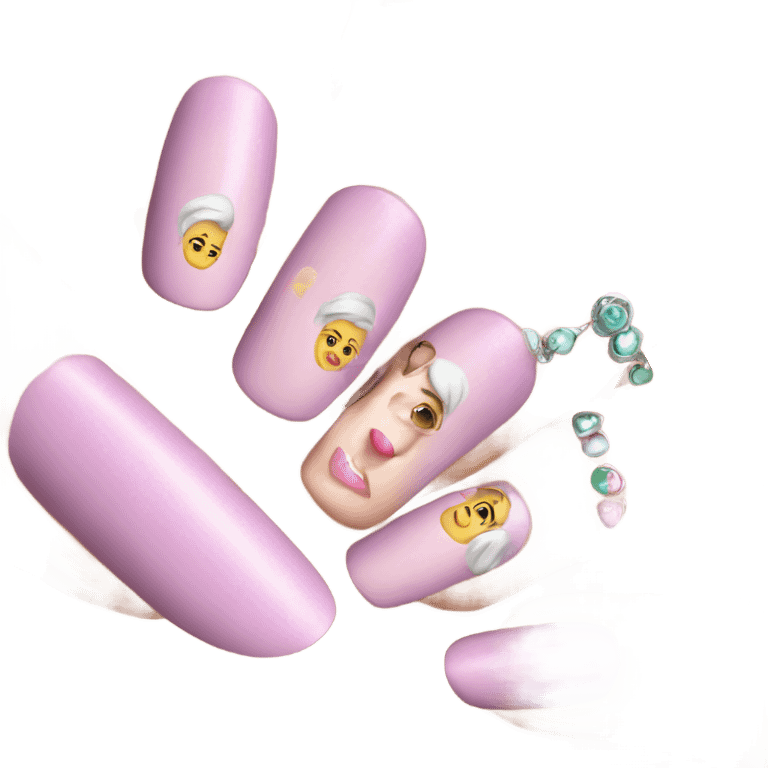 Pretty girl nails emoji