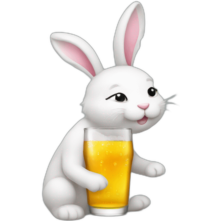 Humanoid bunny drunk emoji