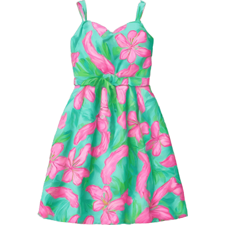 Lilly Pulitzer dress emoji