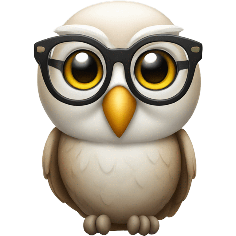 owl with glasses emoji