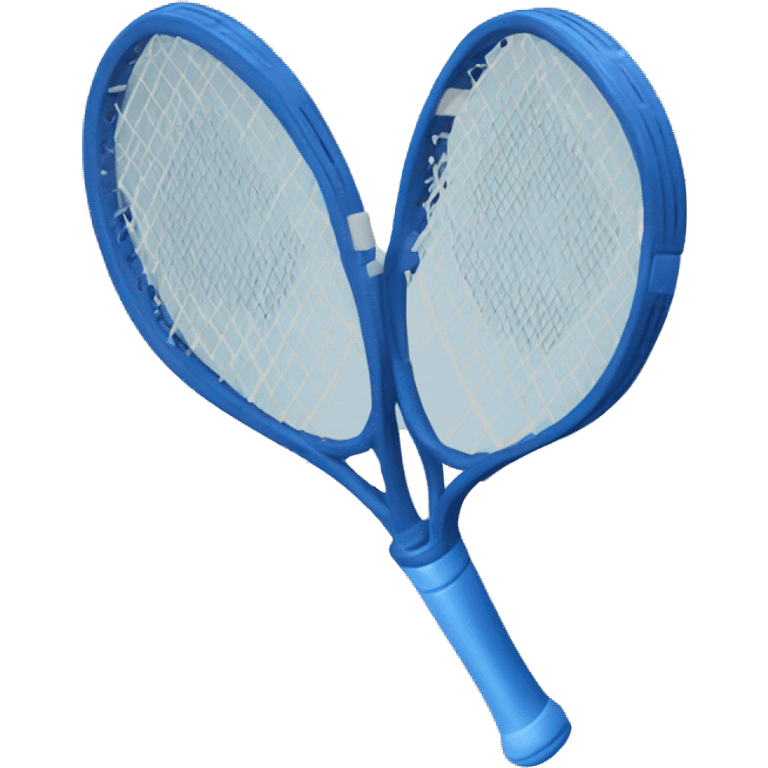 deep blue tennis bat emoji