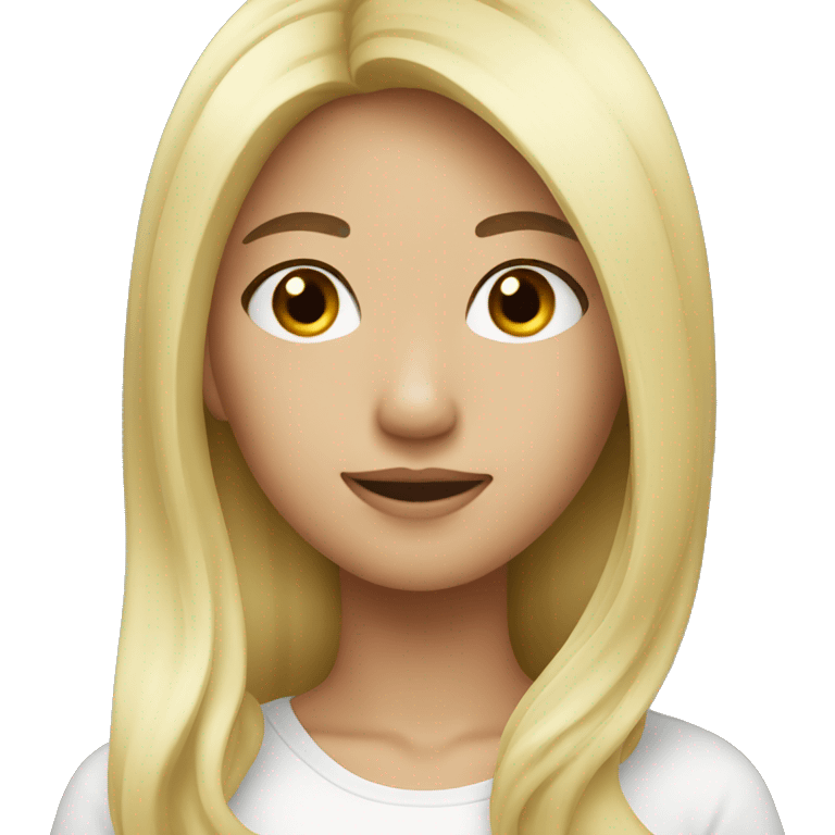 blonde asian emoji