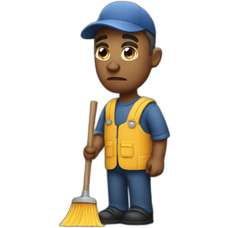 sad janitor emoji