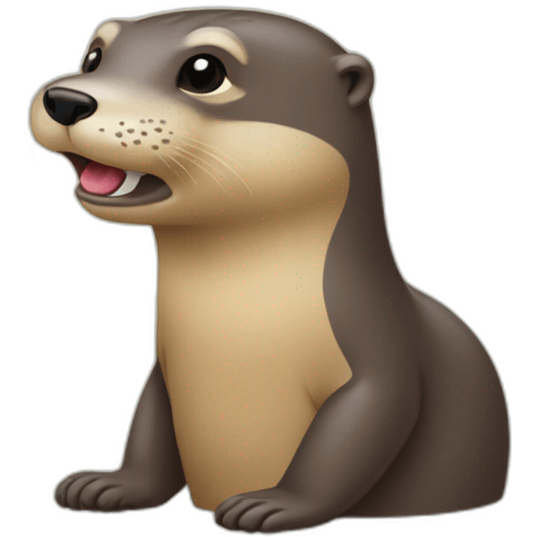 Loutre qui boit une bière emoji