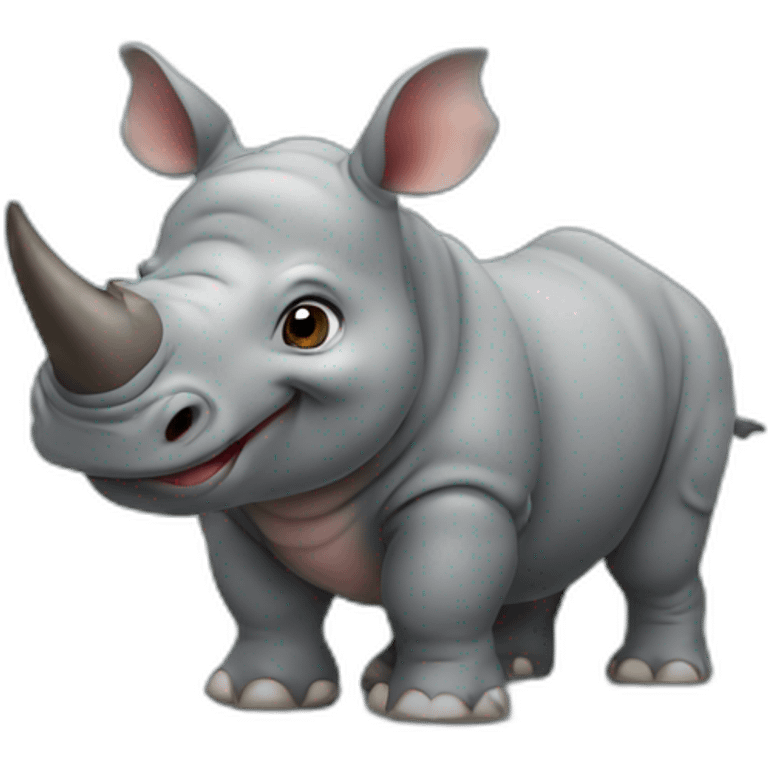 Cute little Rhino emoji