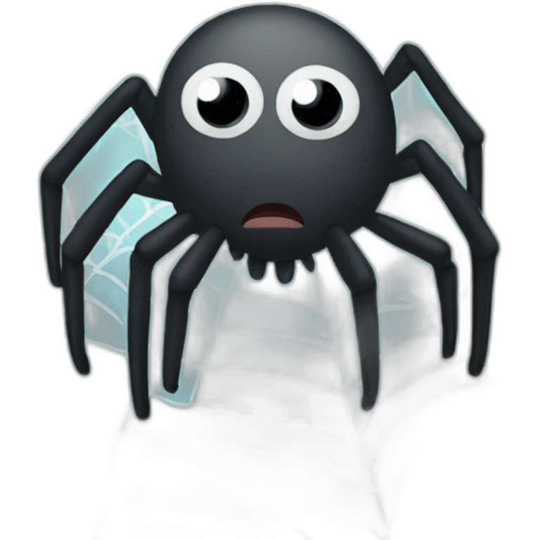 Sad spider in Spiderweb  emoji