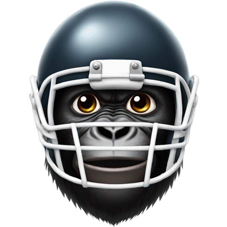 gorilla wearing a football helmet emoji