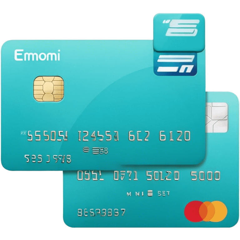 credit card Turquoise color emoji