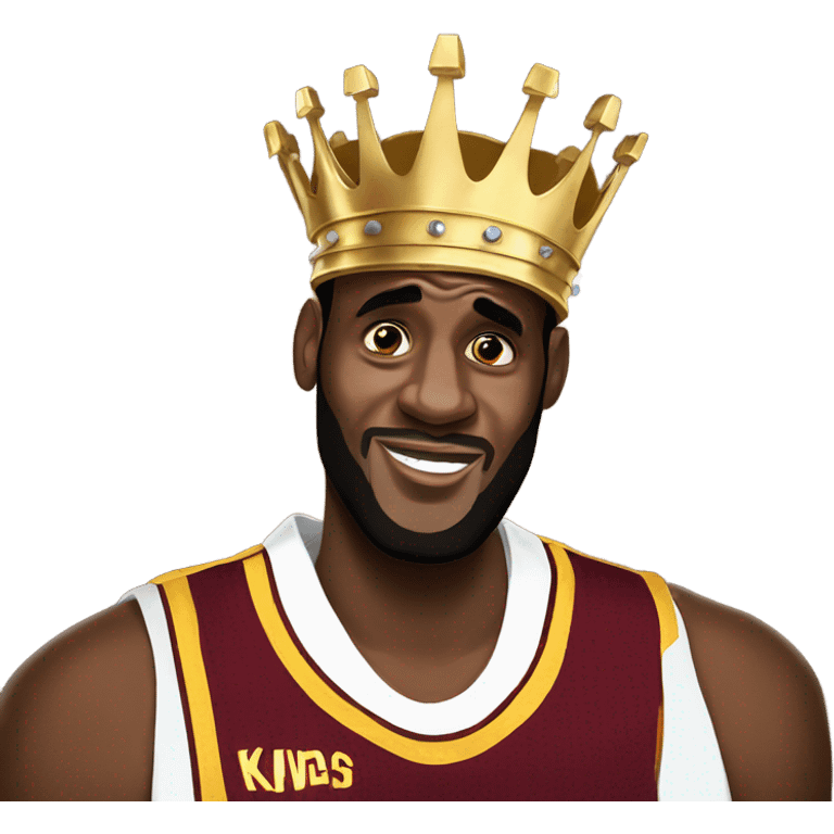 LeBron king drool emoji