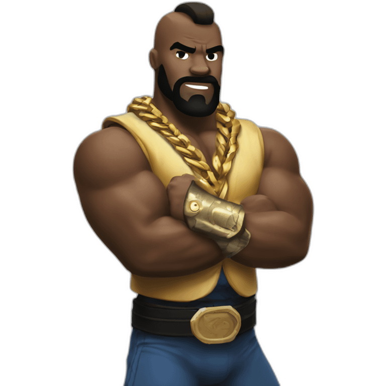 Mr T flexing muscles emoji