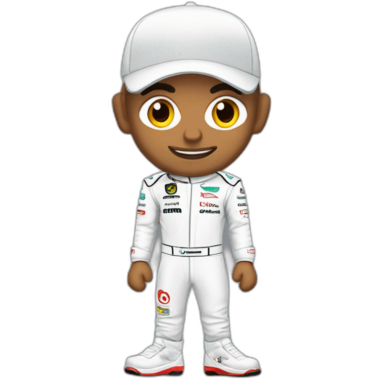 Lewis Hamilton avec un pouce en l'air emoji