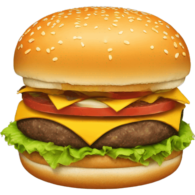 a burger on a burger emoji