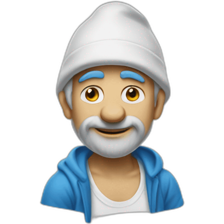 Man smurf emoji