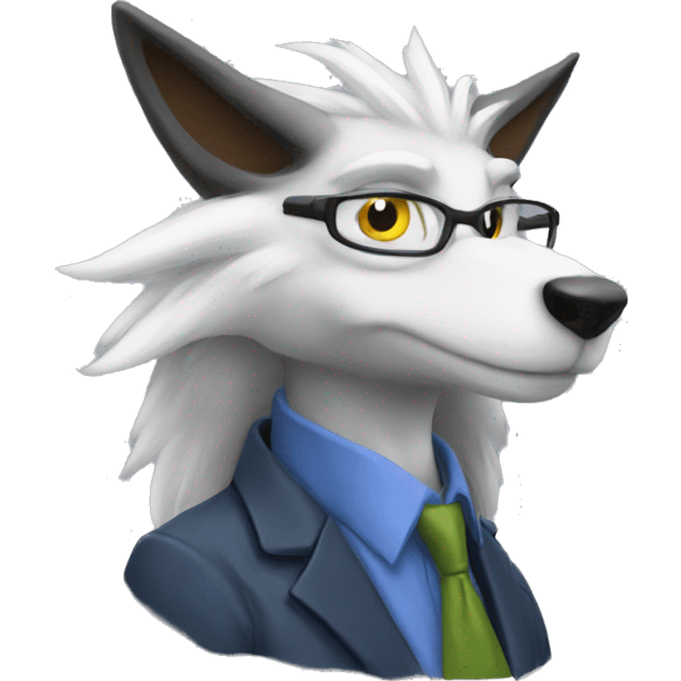 Nerdy Sergal  emoji