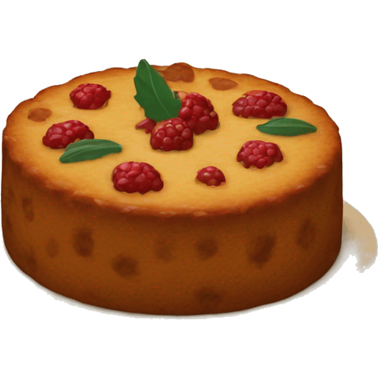 round fruitcake emoji