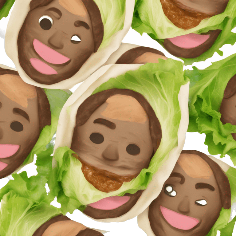 Steak tip caesar salad wrap emoji