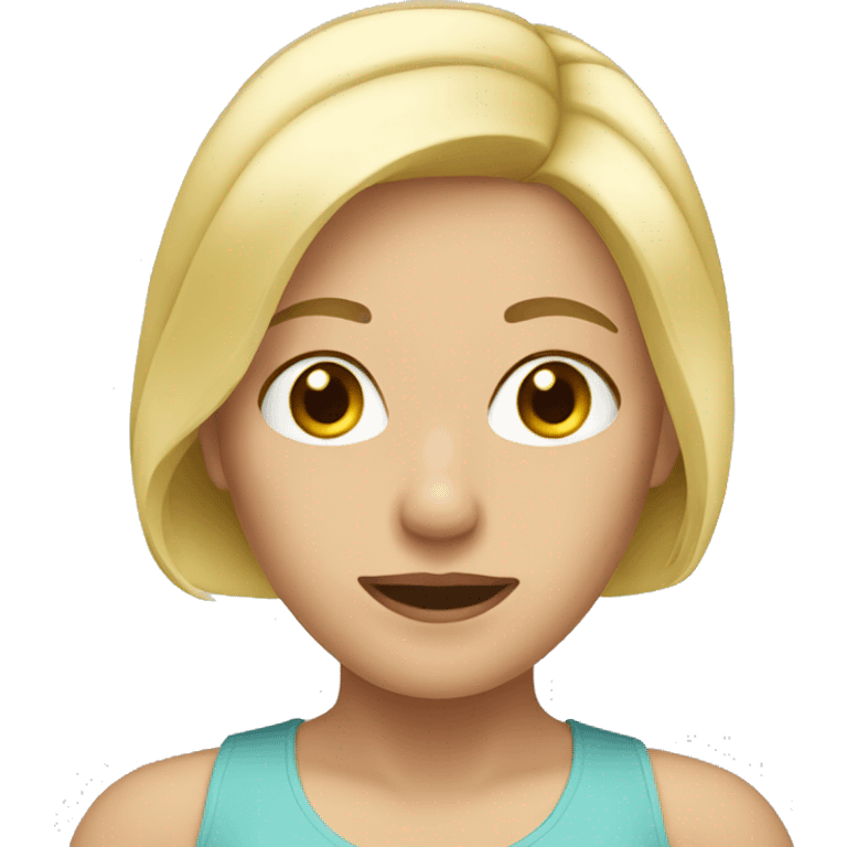 Blonde hair women  emoji