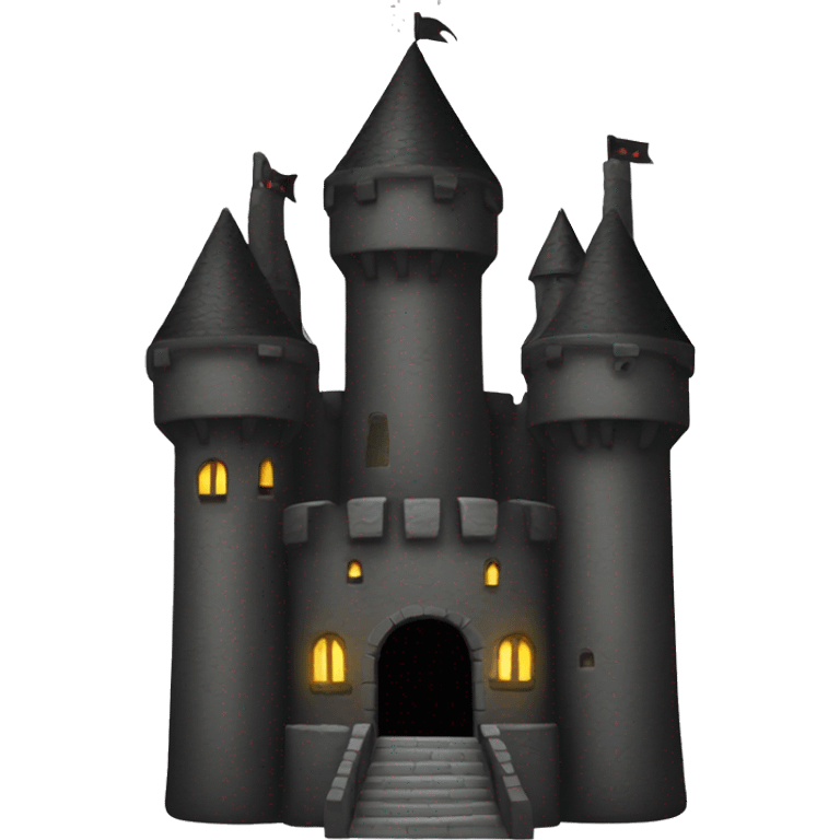 Black castle emoji